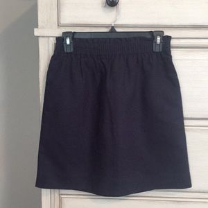 J Crew linen/cotton elastic waist lined skirt NWT